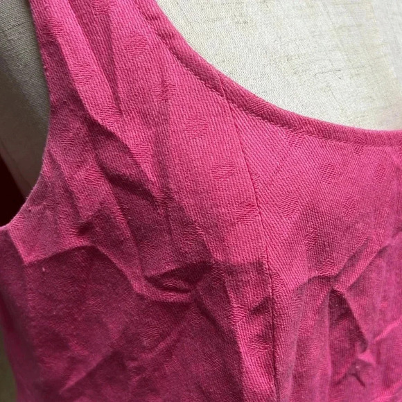 Maggy London Pink Linen/Cotton Blend Dress Size 10 - Picture 4 of 5